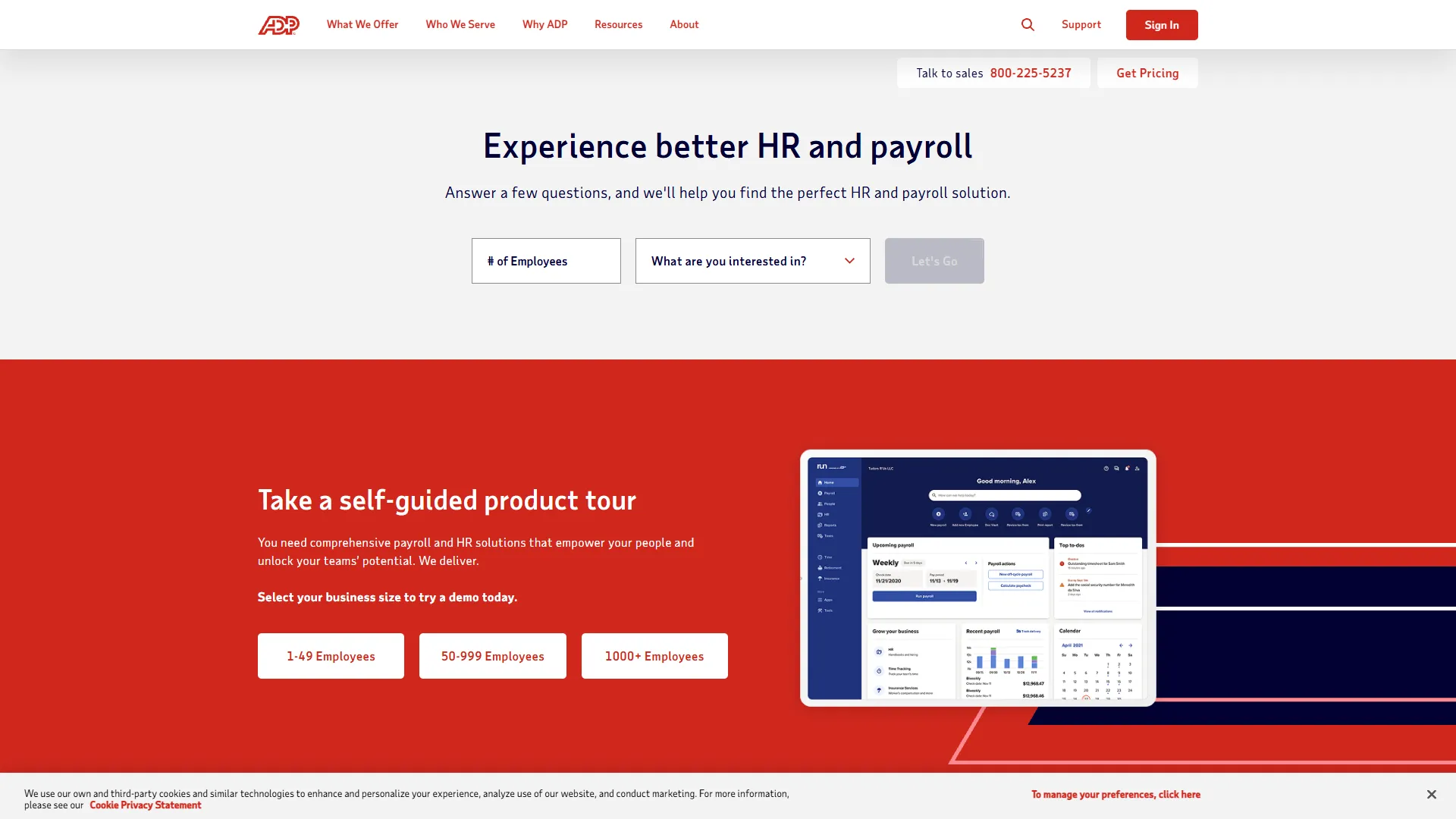 ADP Workforce Now Screenshot